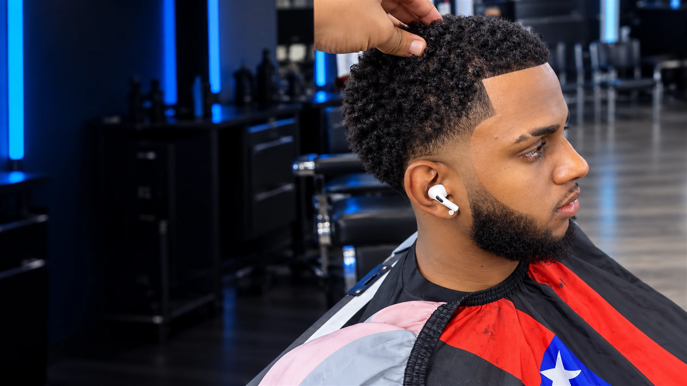 Corte con taper en Nitro Barber Shop